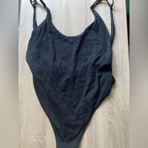 Ribbed one piece aerie